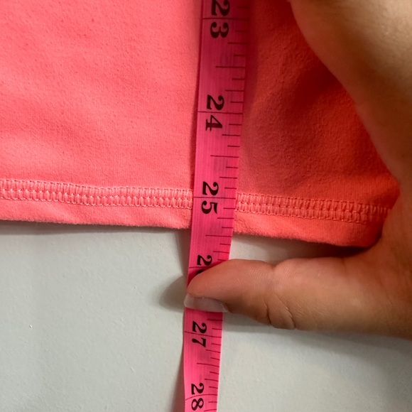 Bright Pink Fabletics Cropped Half Length Leggings - Picture 3 of 6